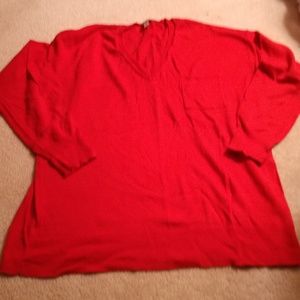 Gap all cotton sweater tomato red